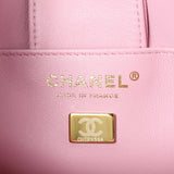 Chanel Pink Caviar Mini Bucket Bag