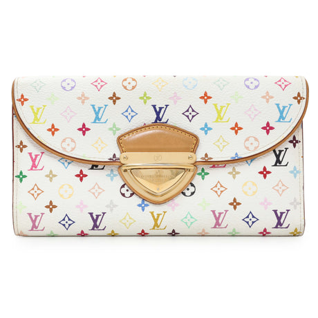 Louis Vuitton White Monogram Multicolor Eugenie Wallet Accessories Louis Vuitton