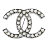 Chanel Pearl CC Brooch