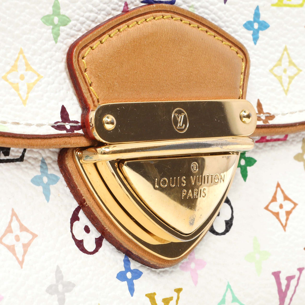 Louis Vuitton White Monogram Multicolor Eugenie Wallet Accessories Louis Vuitton