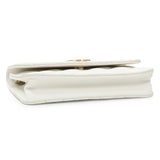 Chanel White Caviar Quilted Flap Phone Holder With Chain Handbags Chanel