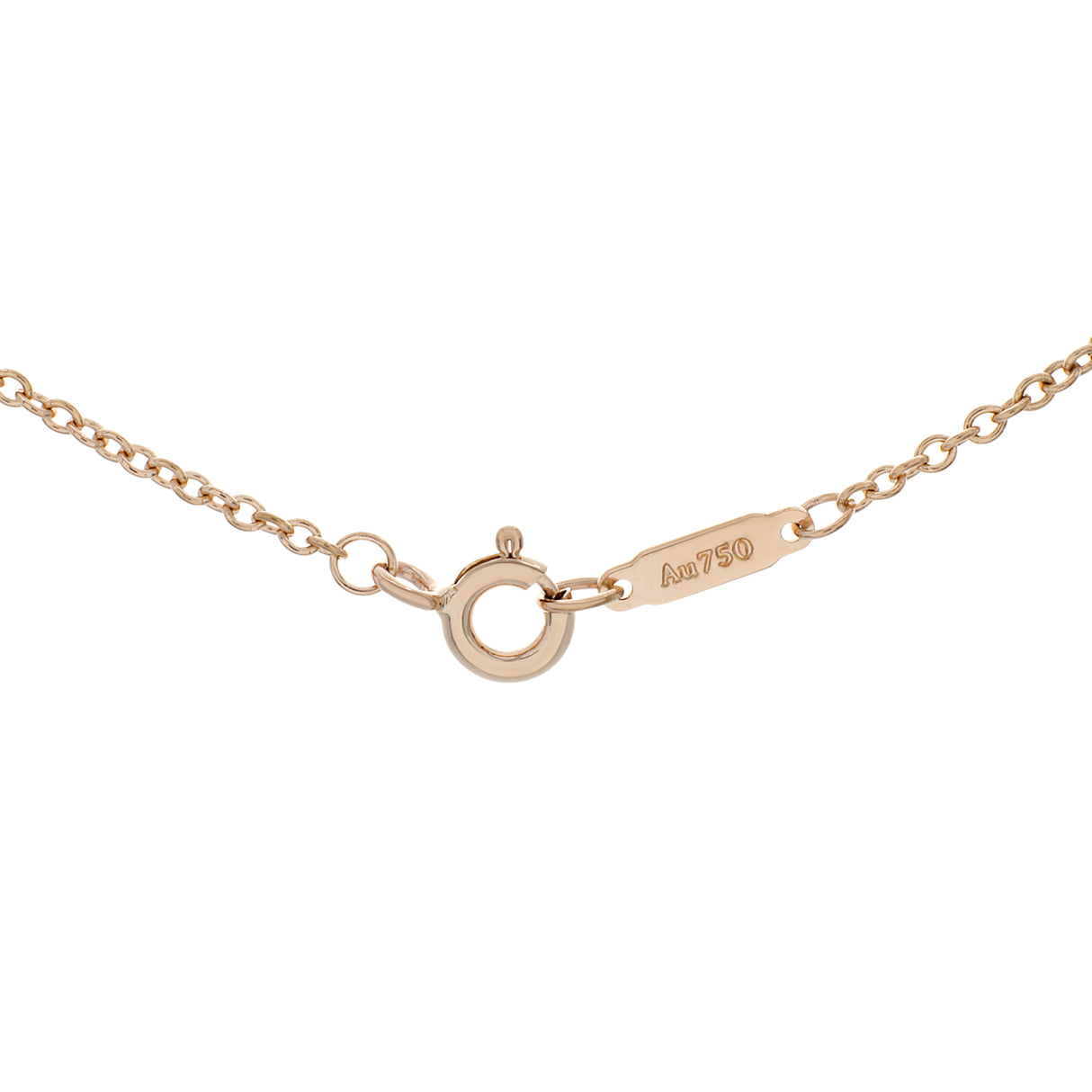 Tiffany & Co. 18k Rose Gold Diamond Mini Crown Key Pendant