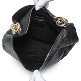 Gucci Black Guccissima Twins Hobo Medium