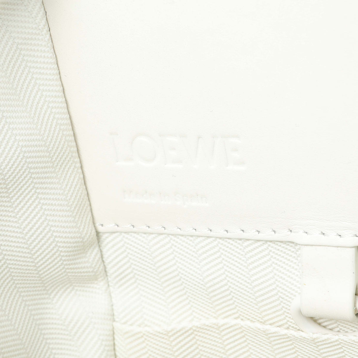 Loewe White Calfskin Compact Hammock Shoulder Bag Handbags Loewe