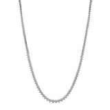 18K White Gold 9.47 Carat Riviere Diamond Necklace