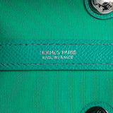 Hermes Bleu Azteque Menthe Toile Officier Epsom Garden Party 30 TPM