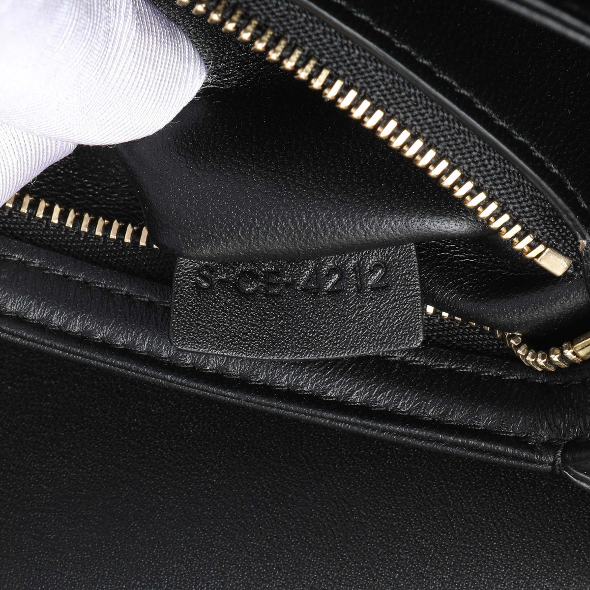 Celine Black Shiny Calfskin Teen Triomphe Handbags Celine