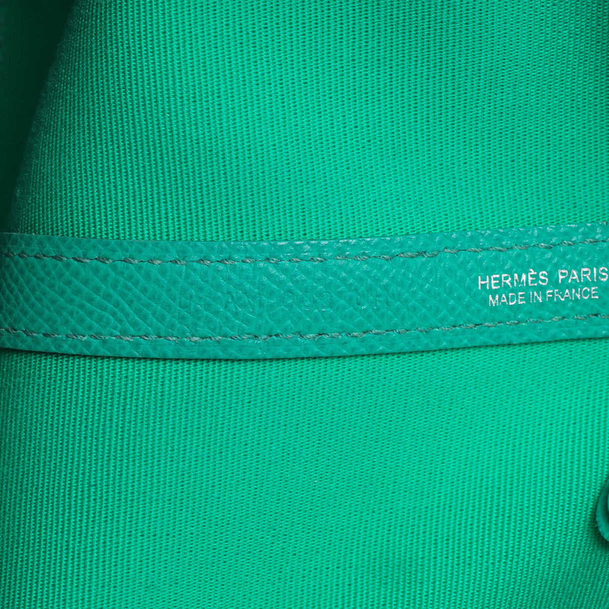 Hermes Bleu Azteque Menthe Toile Officier Epsom Garden Party 30 TPM