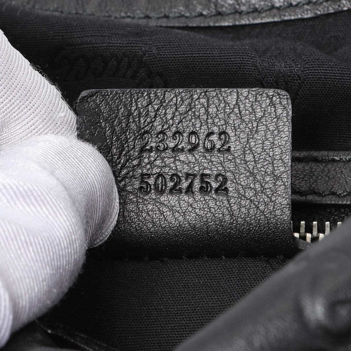 Gucci Black Guccissima Twins Hobo Medium