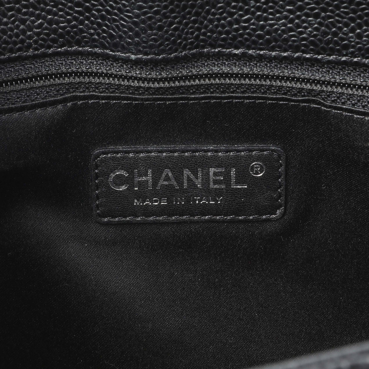 Chanel Black Quilted Caviar Grand Shopping Tote GST Handbags Chanel