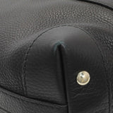Gucci Black Grained Calfskin Medium Web Hobo