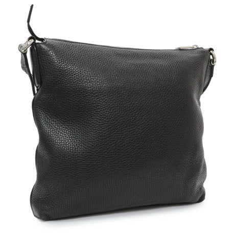 Gucci Black Pebbled Calfskin Medium Soho Messenger Bag