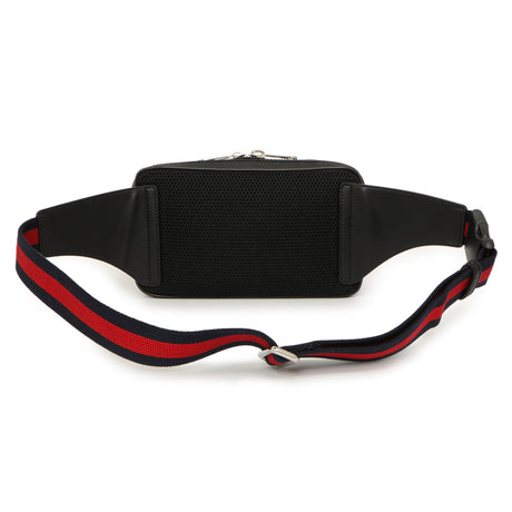 Gucci Black Soft GG Supreme Monogram Web Belt Bag