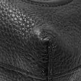 Gucci Black Pebbled Calfskin Medium Soho Messenger Bag