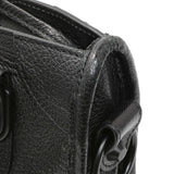 Balenciaga Black Chevre Metallic Edge Mini City