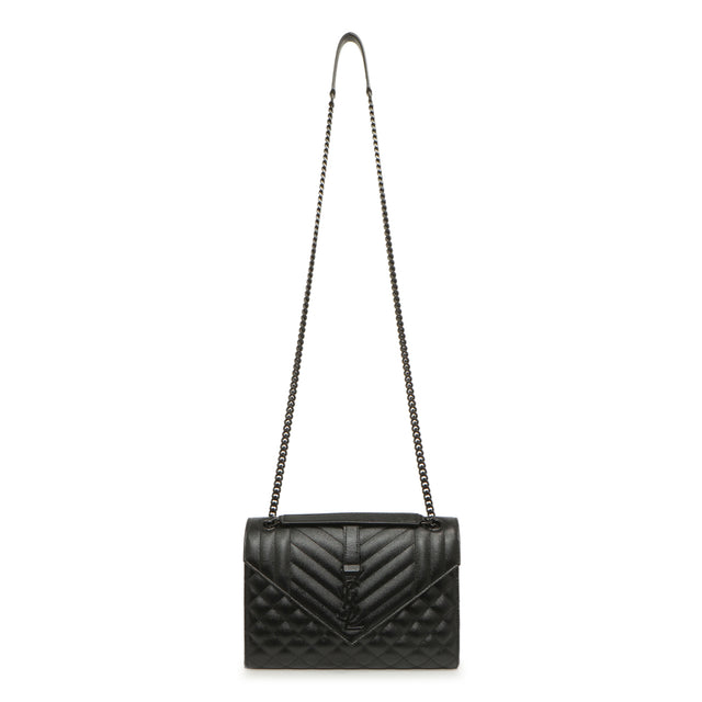 Envelope St Laurent Bags Canada Saint Laurent Black Grain De