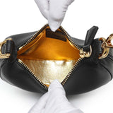 Fendi Black Vitello Grace Nano Fendigraphy Hobo Charm Handbags Fendi