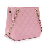 Chanel Pink Caviar Mini Bucket Bag