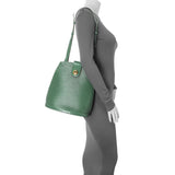 Louis Vuitton Green Epi Cluny Handbags Louis Vuitton