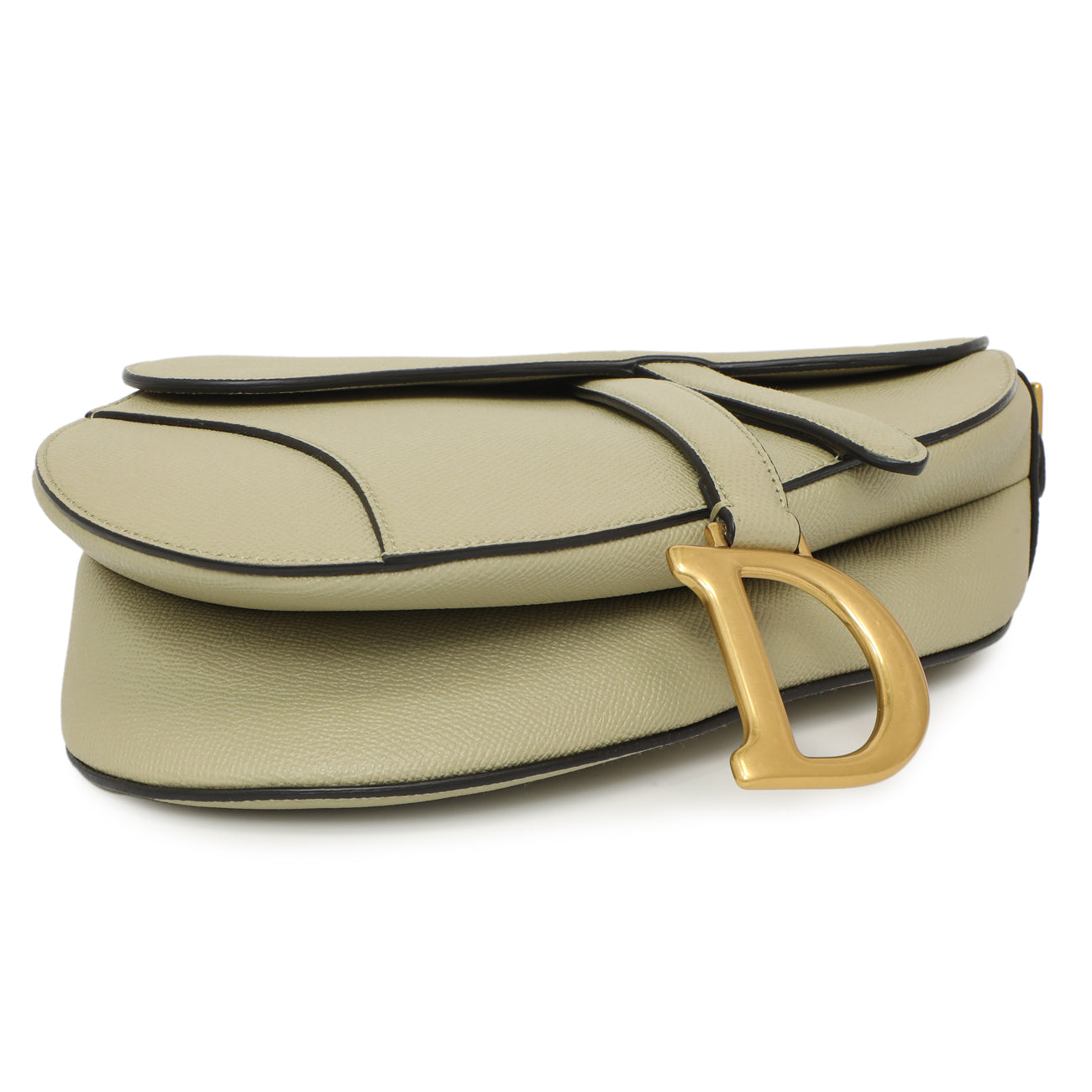 Christian Dior Ethereal Green Grained Calfskin Saddle Bag – Modaselle