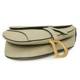 Christian Dior Ethereal Green Grained Calfskin Saddle Bag