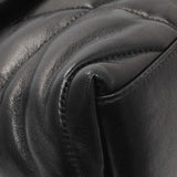 Saint Laurent  Black Lambskin Small Loulou Puffer