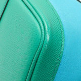 Hermes Bleu Azteque Menthe Toile Officier Epsom Garden Party 30 TPM