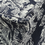 Christian Dior Canvas Embroidered Dioriviera Reverse Striped Toile De Jouy Large Book Tote Handbags Christian Dior