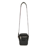 Gucci Black GG Supreme Monogram Mini Messenger