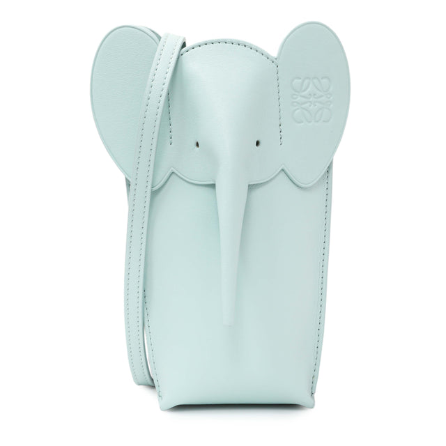Loewe Blue Calfskin Elephant Pouch Crossbody Bag Handbags Loewe