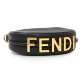 Fendi Black Vitello Grace Nano Fendigraphy Hobo Charm Handbags Fendi