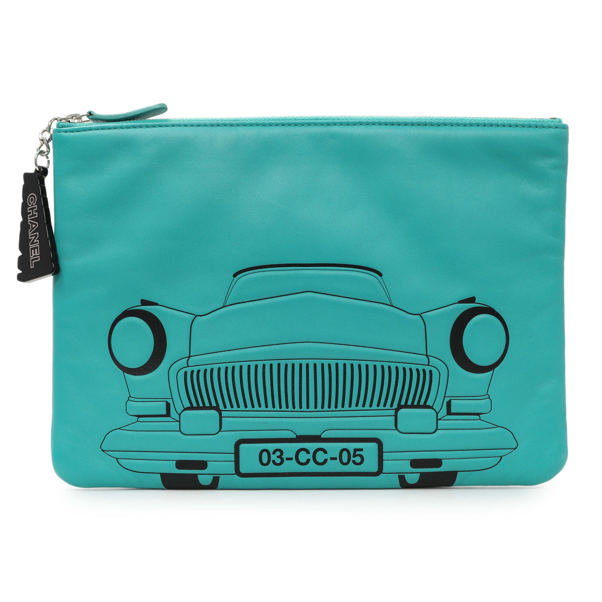 Chanel Teal Lambskin Cuba La Habana Medium O-Case Handbags Chanel
