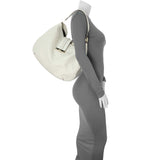 Gucci White Guccissima Large New Ladies Web Hobo Handbags Gucci