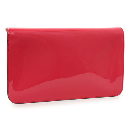 Gucci Pink Patent Large Bright Bit Clutch Handbags Gucci