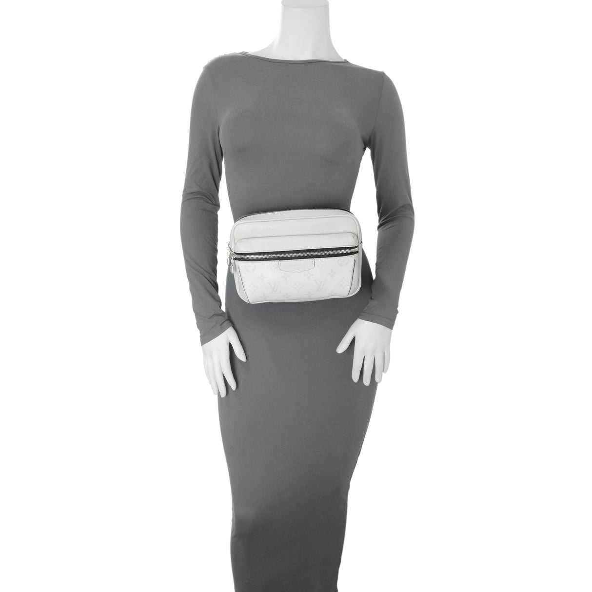 Louis Vuitton White Monogram Taiga Outdoor Bumbag Handbags Louis Vuitton