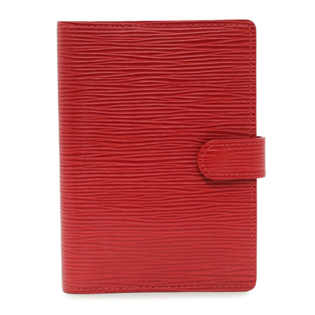 Louis Vuitton Red Epi Small Ring Agenda Cover Accessories Louis Vuitton