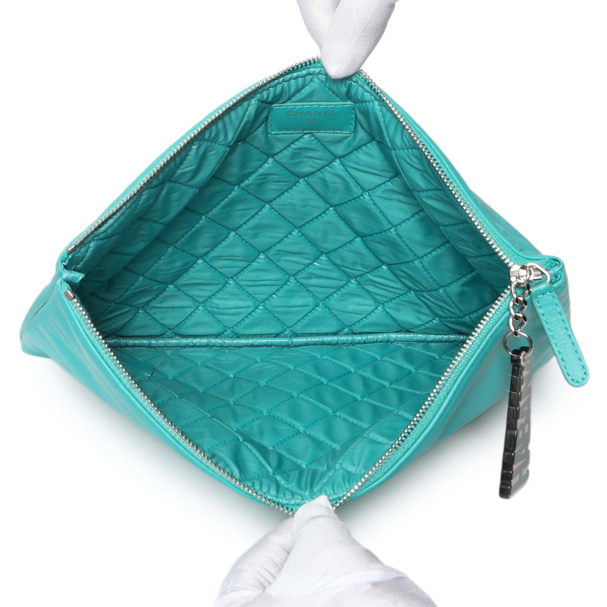 Chanel Teal Lambskin Cuba La Habana Medium O-Case Handbags Chanel