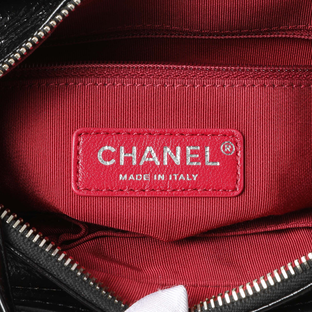 Chanel Shiny Black Aged Quilted Calfskin Small Gabrielle Hobo Handbags Chanel