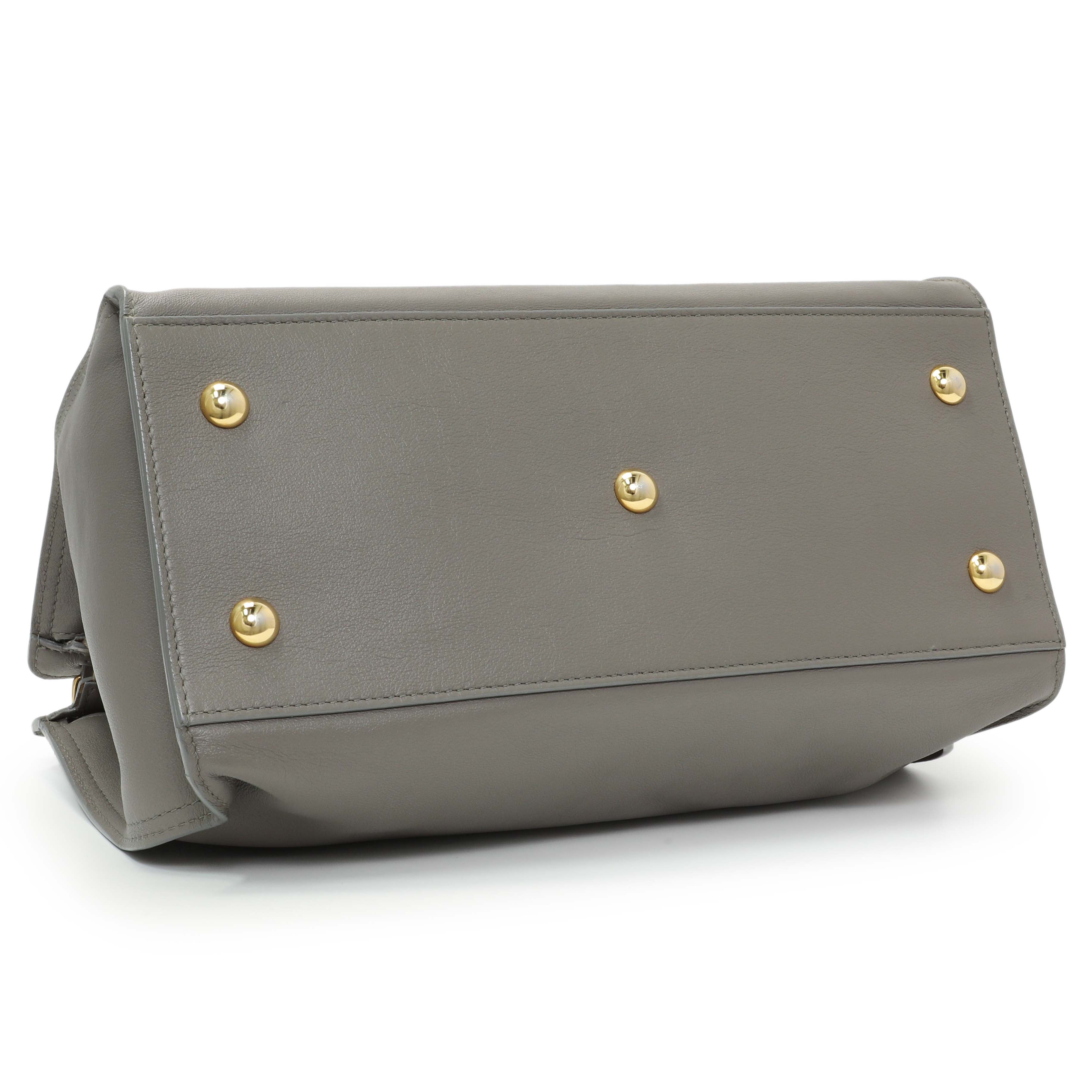 Saint Laurent Grey Calfskin Small Classic Y Cabas – Modaselle