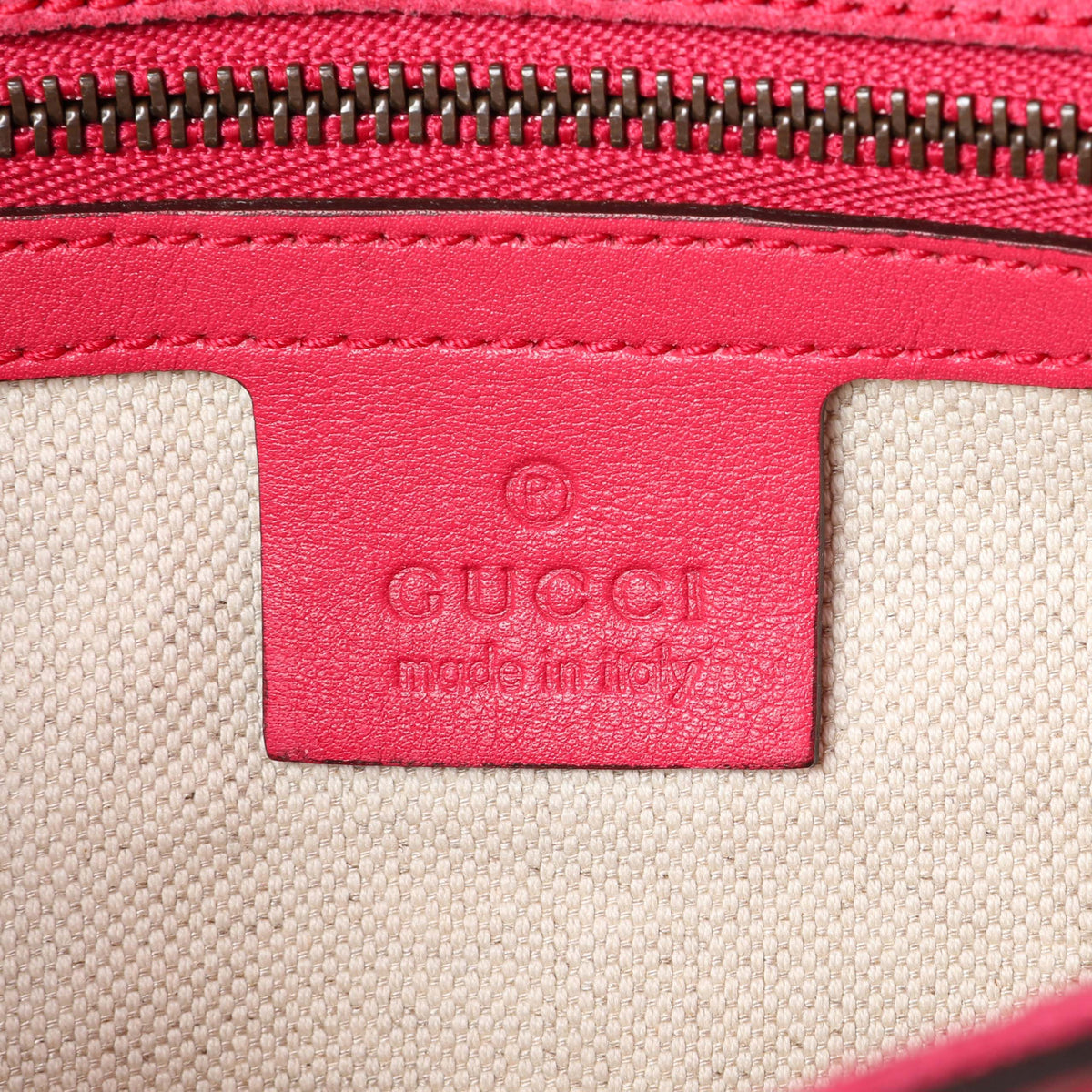 Gucci Pink Patent Large Bright Bit Clutch Handbags Gucci