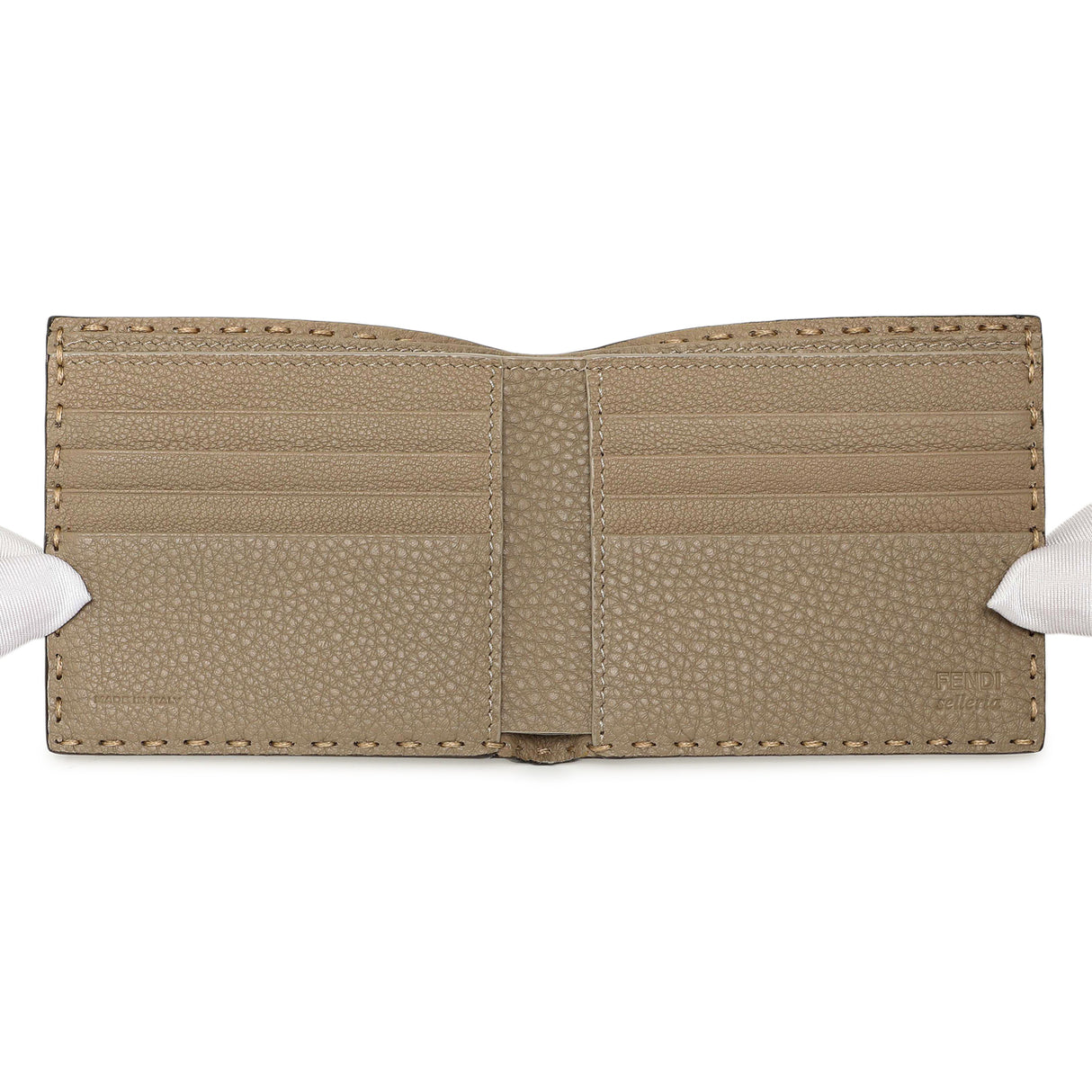 Fendi Taupe Selleria Bifold Wallet