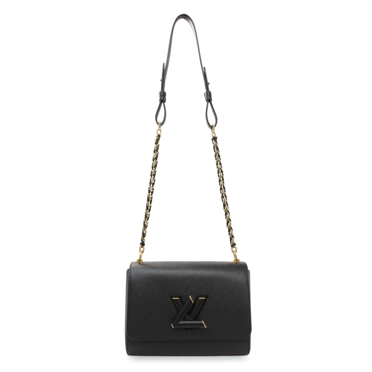 Louis Vuitton Black Epi Twist Shoulder Bag MM Handbags Louis Vuitton