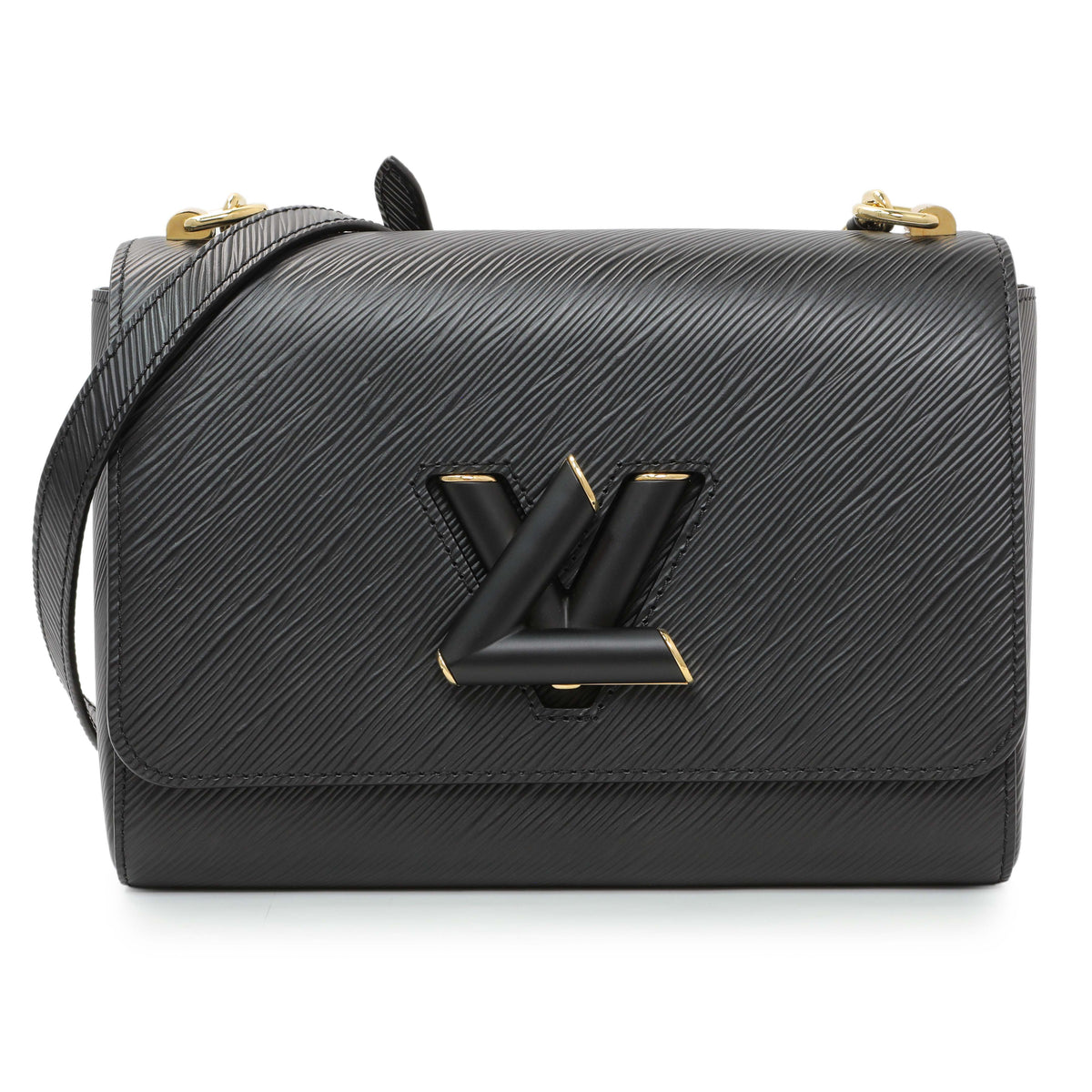 Louis Vuitton Black Epi Twist Shoulder Bag MM Handbags Louis Vuitton