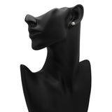 Tiffany & Co. Sterling Silver Pearl Paloma Picasso Olive Leaf Stud Earrings Designer Jewellery Tiffany and Co