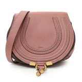Chloe Pink Calfskin Mini Marcie Round Crossbody Handbags Chloe