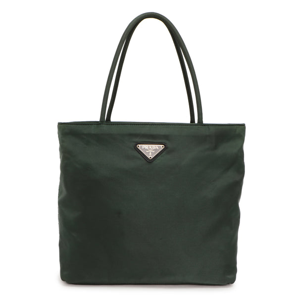 Prada Prada Puffer Nylon Tote Bag Neon Green | Grailed