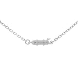 Cartier 18K White Gold Diamond Large Hearts and Symbols Pendant Necklace