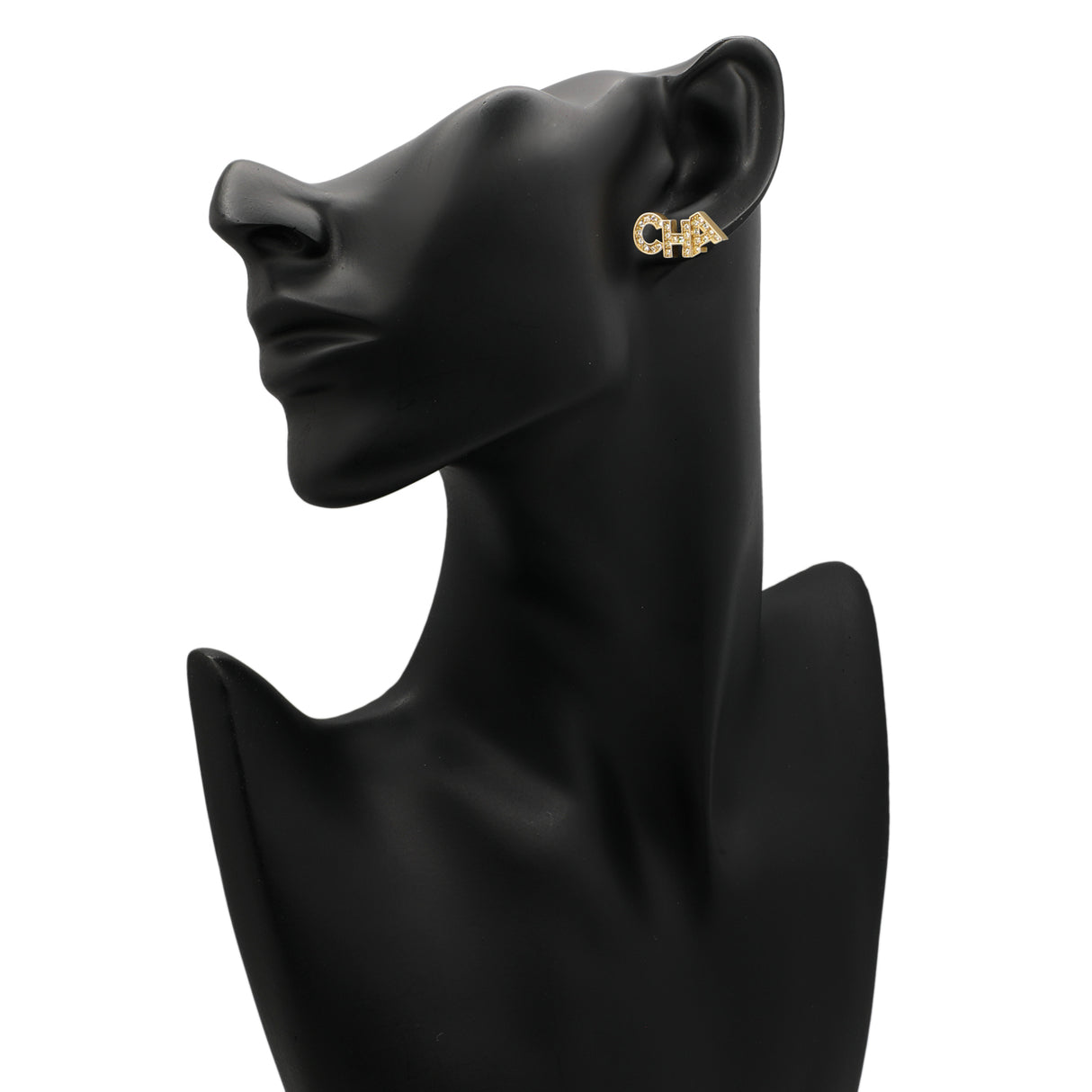 Chanel Crystal Cha-Nel Earrings Designer Jewellery Chanel