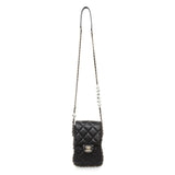 Chanel Black Quilted Lambskin My Precious Phone Case Flap Bag Handbags Chanel