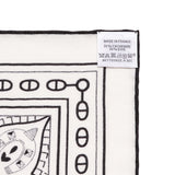 Hermes Cashmere Silk Cheval de Coeur Bandana Shawl 140 Accessories Hermes